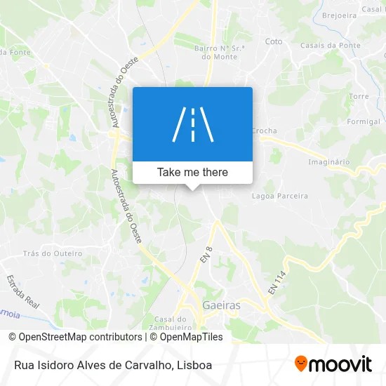 Rua Isidoro Alves de Carvalho map
