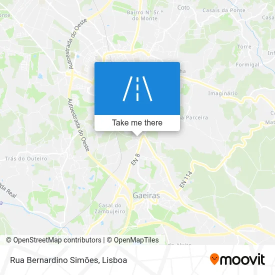 Rua Bernardino Simões map