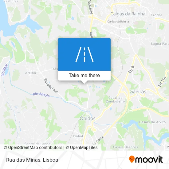 Rua das Minas map