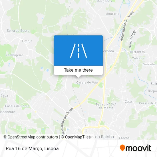 Rua 16 de Março map