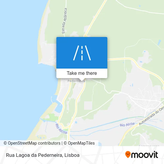 Rua Lagoa da Pederneira map