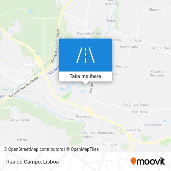 Rua do Campo map