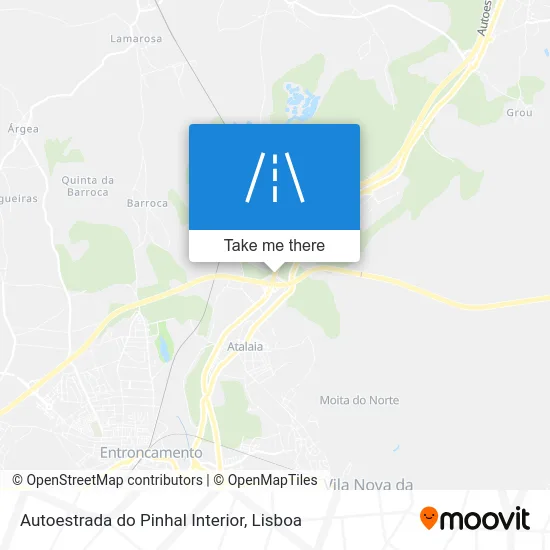 Autoestrada do Pinhal Interior map