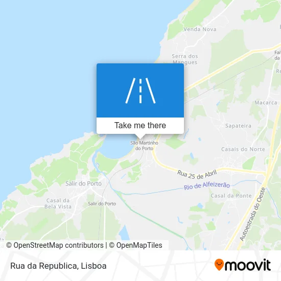 Rua da Republica map