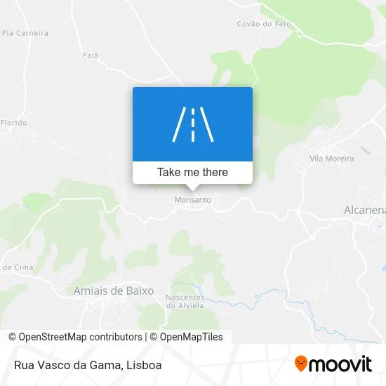 Rua Vasco da Gama map