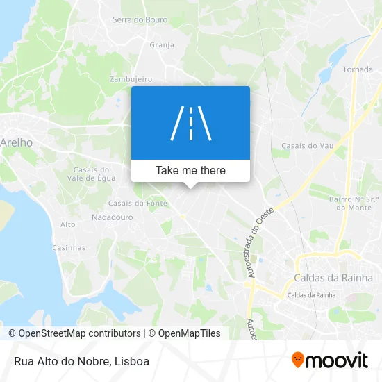 Rua Alto do Nobre map