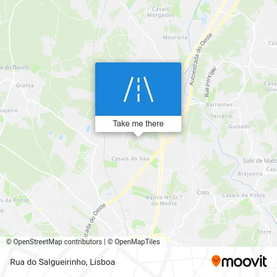 Rua do Salgueirinho map