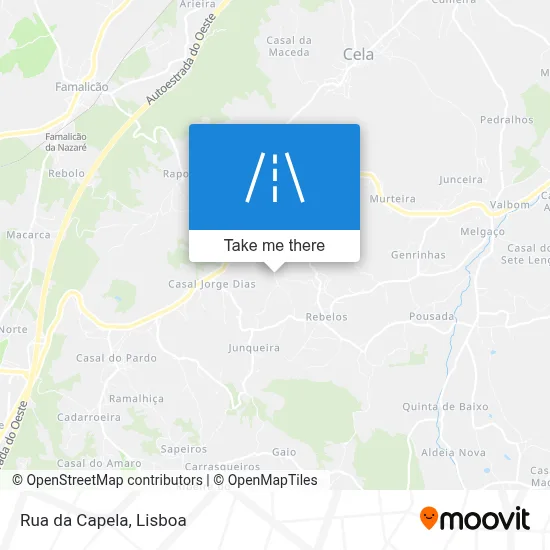 Rua da Capela map