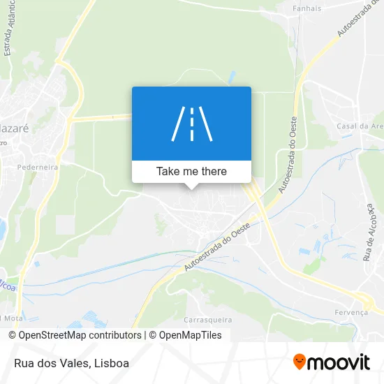 Rua dos Vales map
