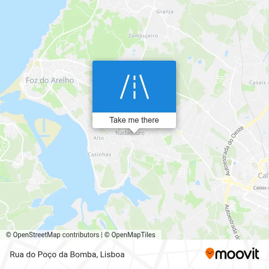 Rua do Poço da Bomba map