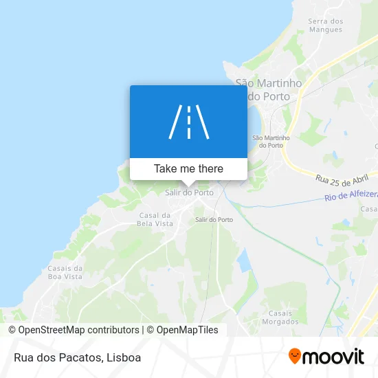 Rua dos Pacatos map