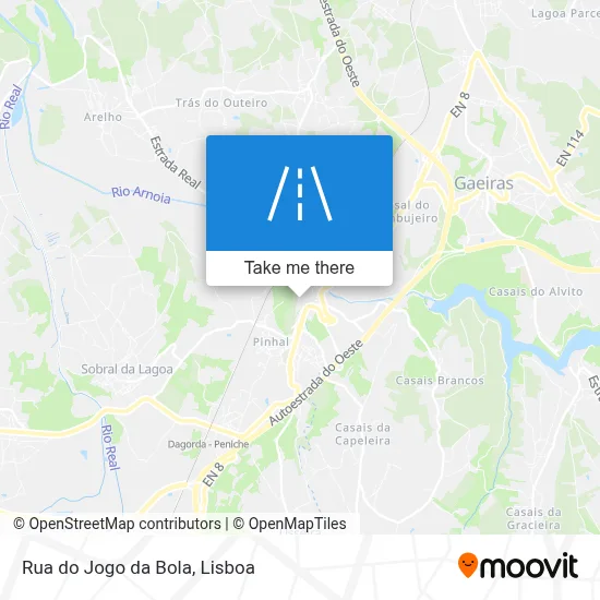 Rua do Jogo da Bola map