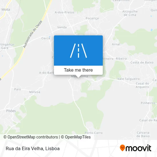 Rua da Eira Velha map