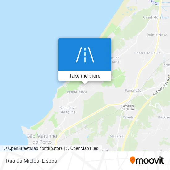 Rua da Micloa map