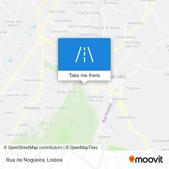 Rua da Nogueira map