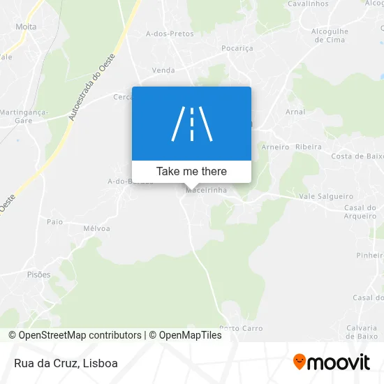 Rua da Cruz map
