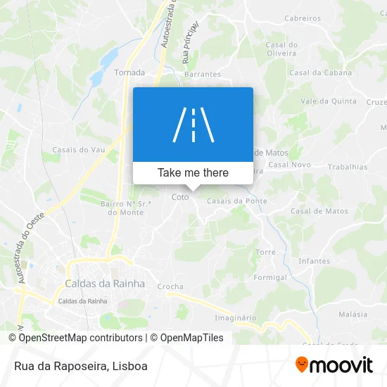 Rua da Raposeira map