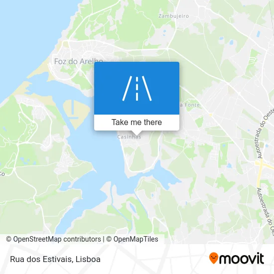 Rua dos Estivais map