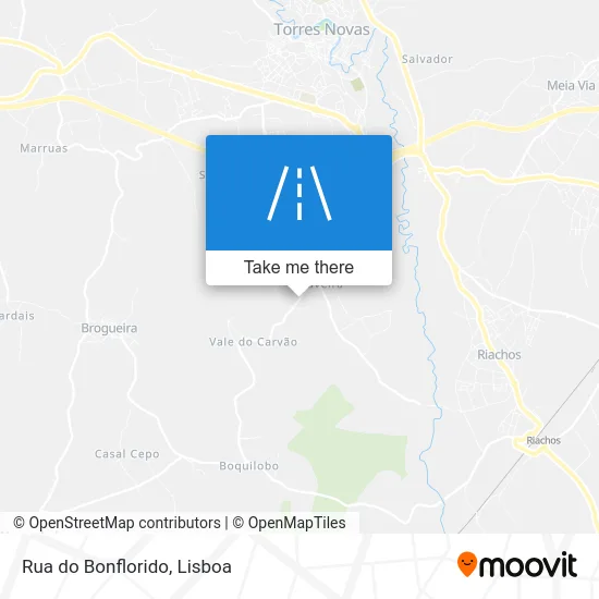 Rua do Bonflorido map