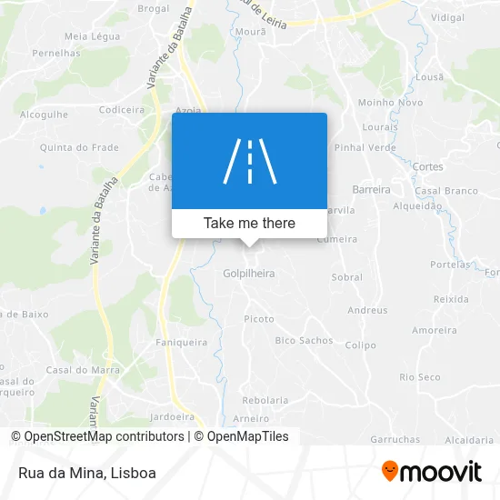 Rua da Mina map