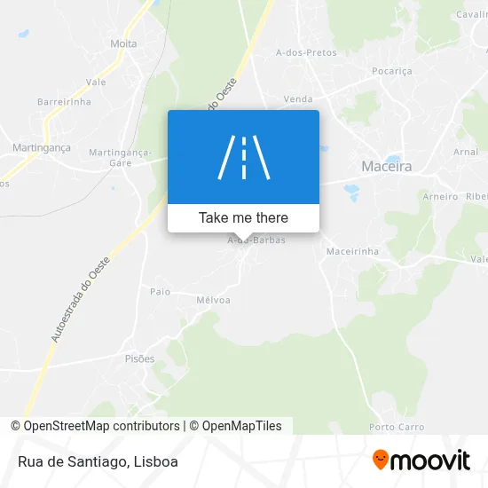 Rua de Santiago map