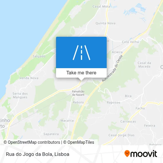 Rua do Jogo da Bola map