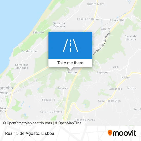 Rua 15 de Agosto map