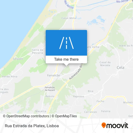 Rua Estrada da Platex map
