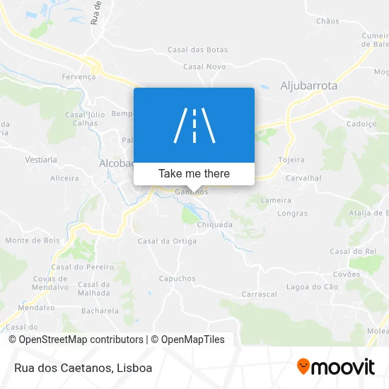 Rua dos Caetanos map