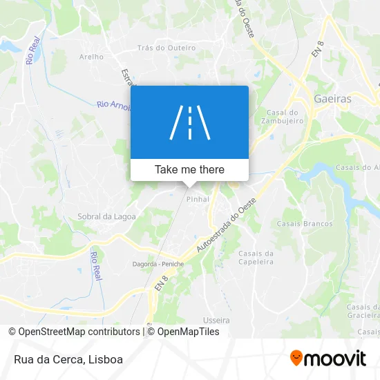 Rua da Cerca map