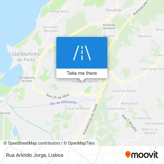 Rua Arlindo Jorge map