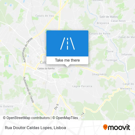 Rua Doutor Caldas Lopes map