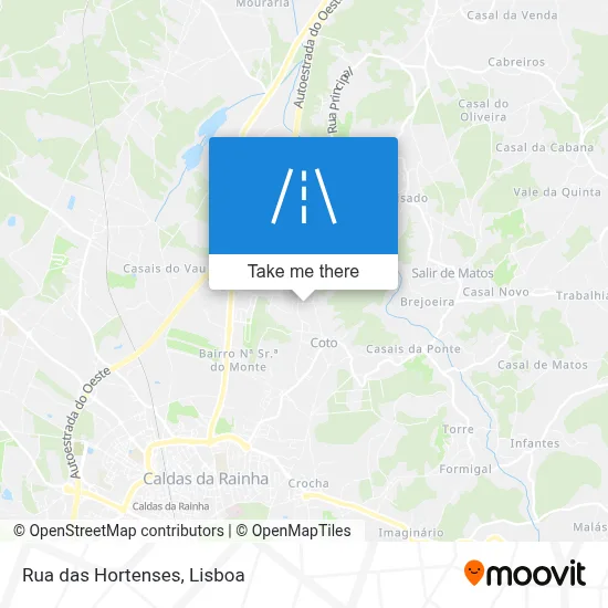 Rua das Hortenses map