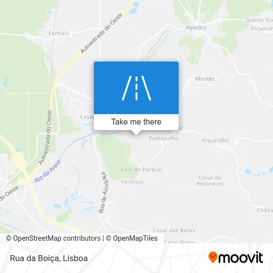 Rua da Boiça map