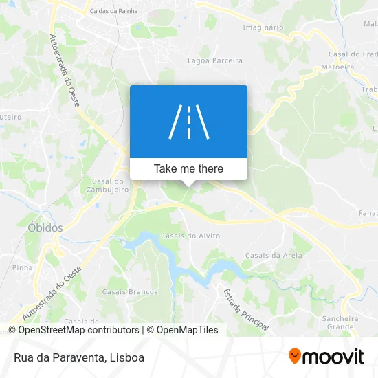 Rua da Paraventa map