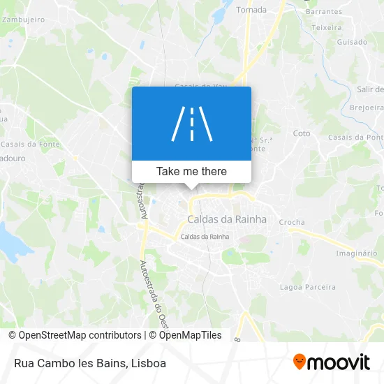 Rua Cambo les Bains map