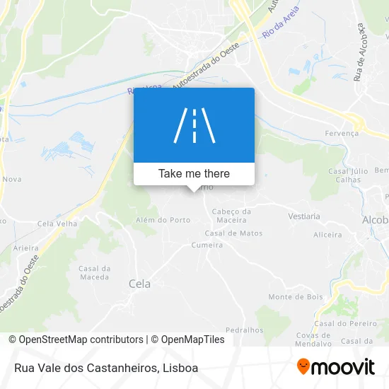 Rua Vale dos Castanheiros map