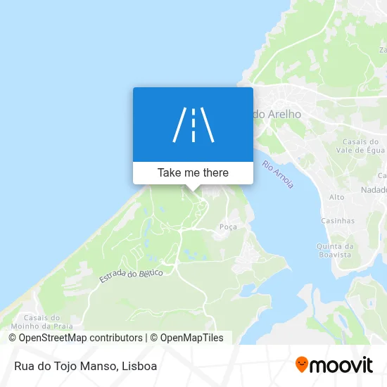 Rua do Tojo Manso map