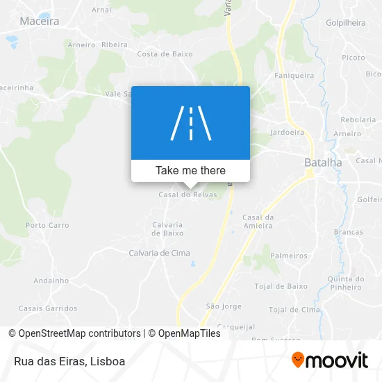 Rua das Eiras map