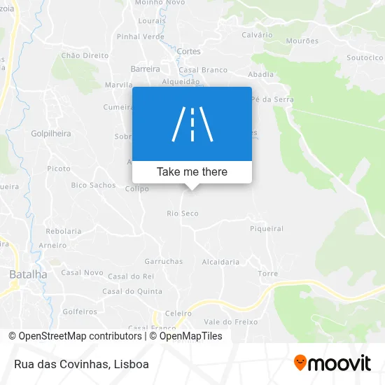 Rua das Covinhas map
