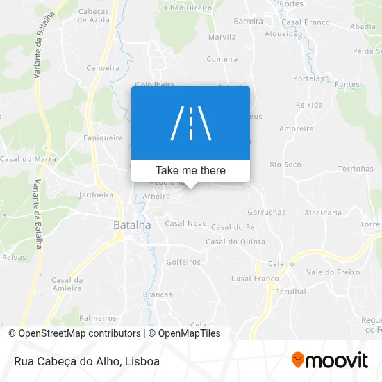 Rua Cabeça do Alho map