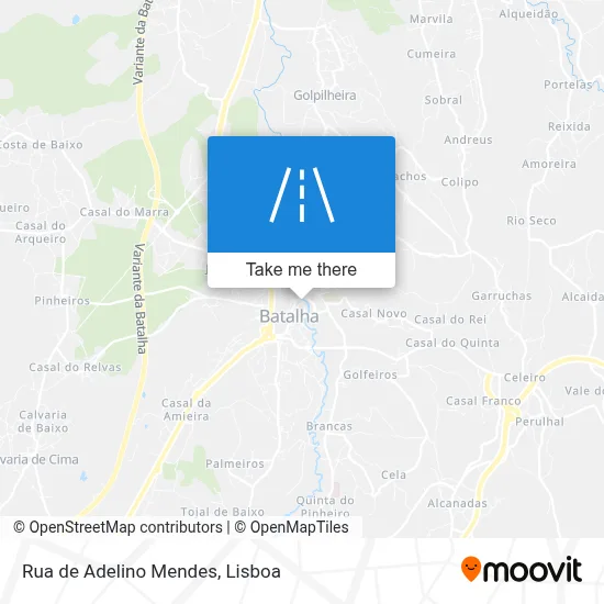 Rua de Adelino Mendes map