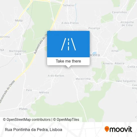 Rua Pontinha da Pedra map