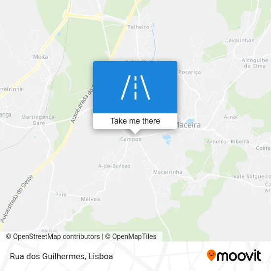 Rua dos Guilhermes map