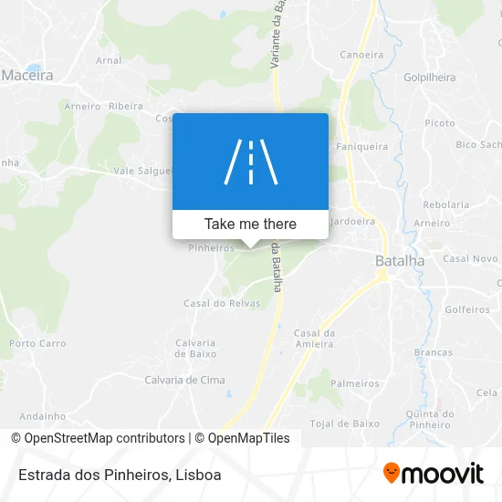 Estrada dos Pinheiros map