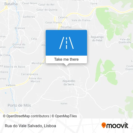 Rua do Vale Salvado map