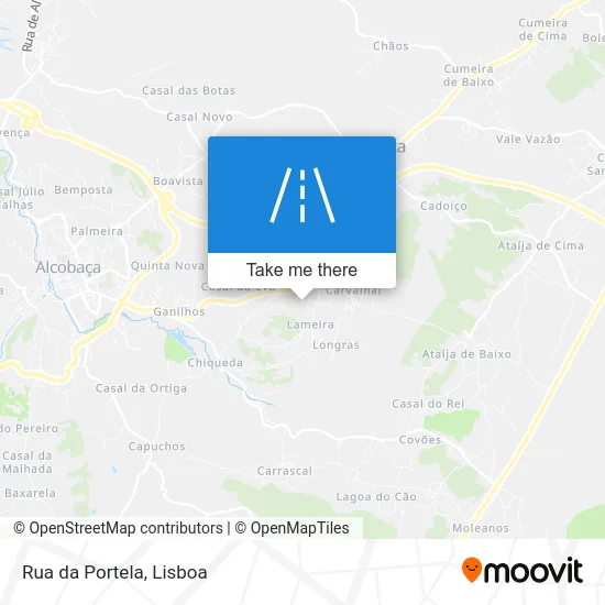 Rua da Portela map