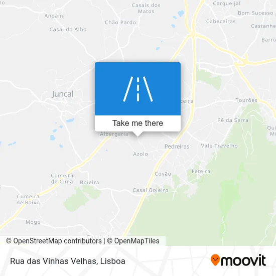 Rua das Vinhas Velhas map