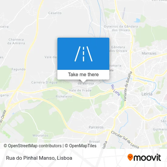Rua do Pinhal Manso map