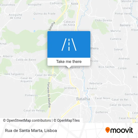 Rua de Santa Marta map